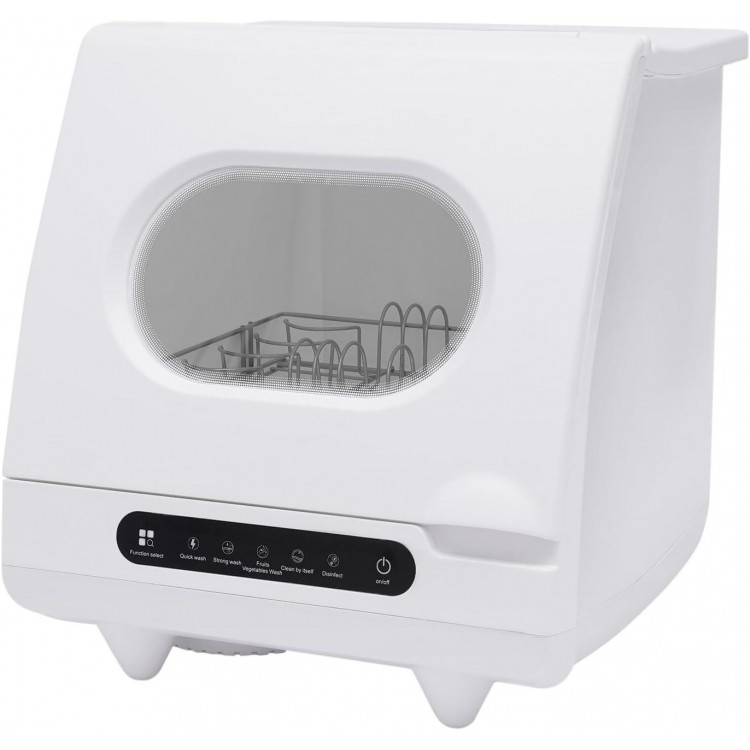 Portable Mini Countertop Dishwasher 1200W Compact Dishwasher, 5 Wash ProgramsPortable Dishwasher for Apartments, Dormitories and RVs