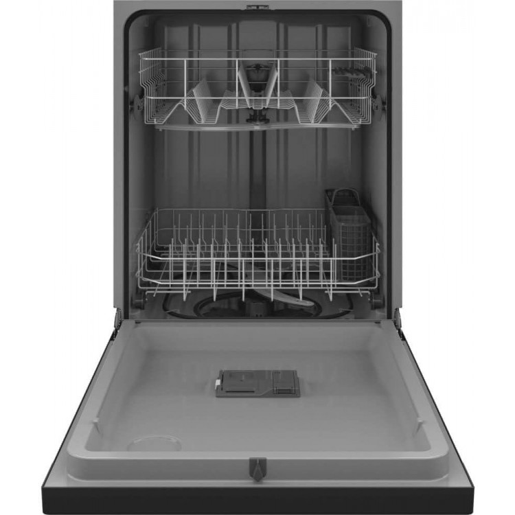 24 in. Built-In Tall Tub Front Control Black Dishwasher with Sanitize, Dry Boost, 55 dBA