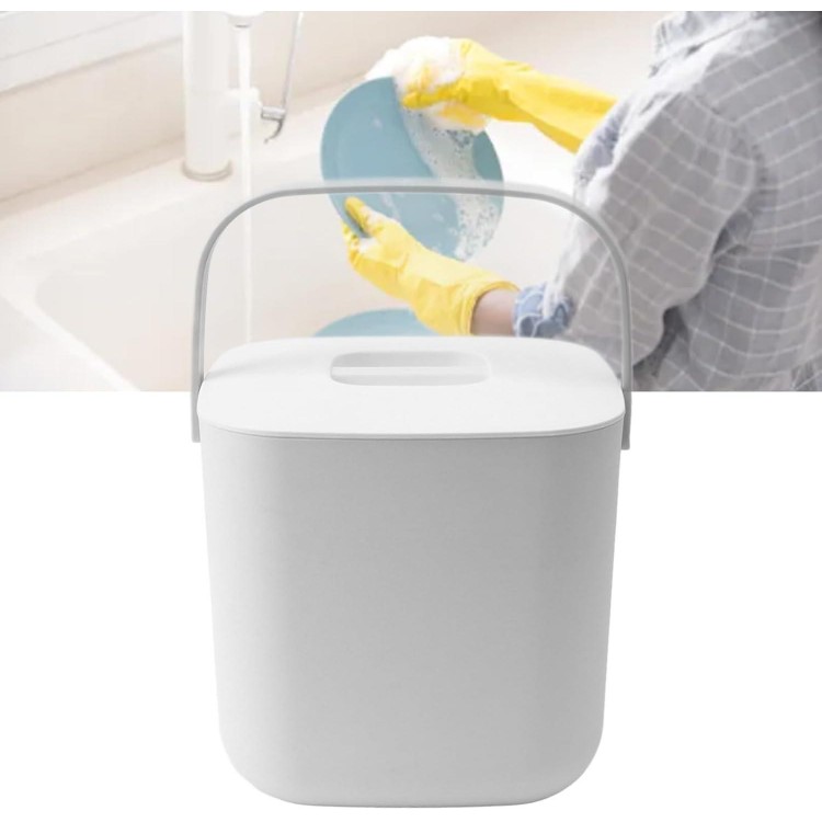 Mini Dishwasher, ABS PC 8.5V 2A Portable Countertop Dishwasher 18W Kitchen Deep Cleaner (White)