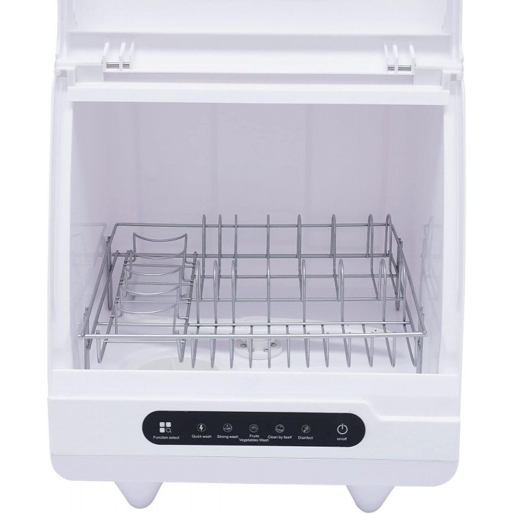 1200W Countertop Dishwasher Portable Compact Dishwasher Fit Small Apartments 5 Programs