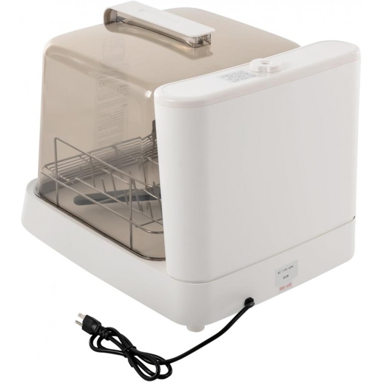 Portable Countertop Dishwasher Countertop Dishwasher with 360°Rotating Spray & Multiple Cleaning Modes Automatic Dishwashing, See-Through Dishwasher for Apartments & Dorms & RVs