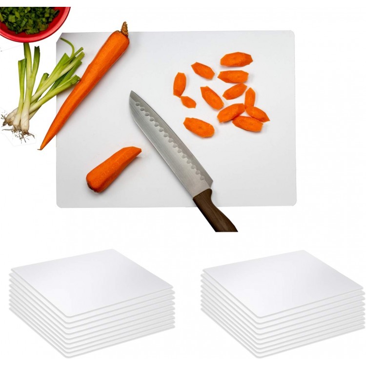 Crown 50 Count Premium Quality Disposable Cutting Boards ~10 Inch X 13.5 Inch Disposable Sheets For Kitchen And Commercial Use ~ Patent Pending ~ Recyclable Disposable Cutting Board Sheets