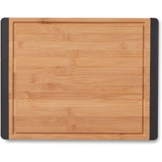 Realm 11 x 15 Bamboo Stronghold Cutting Board | Non-Slip with Juice Groove | Organic Sustainable Premium Bamboo Wood