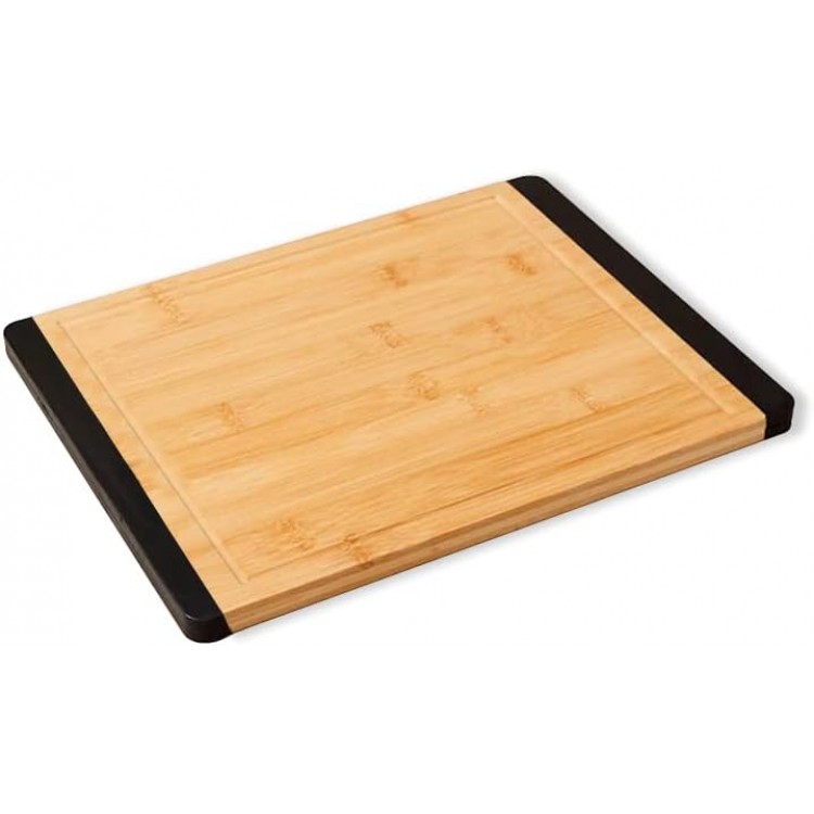 Realm 11 x 15 Bamboo Stronghold Cutting Board | Non-Slip with Juice Groove | Organic Sustainable Premium Bamboo Wood