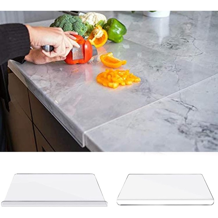 Clear Cutting Board for Kitchen with Lip with Non Slip 24 Wide x 18 Long AZM Displays