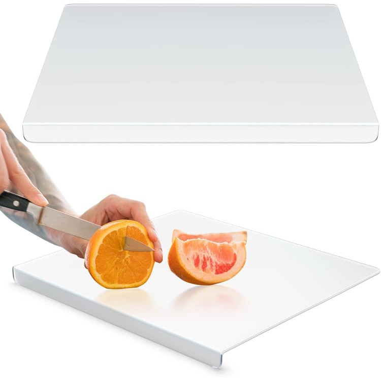 Clear Cutting Board for Kitchen with Lip with Non Slip 24 Wide x 18 Long AZM Displays