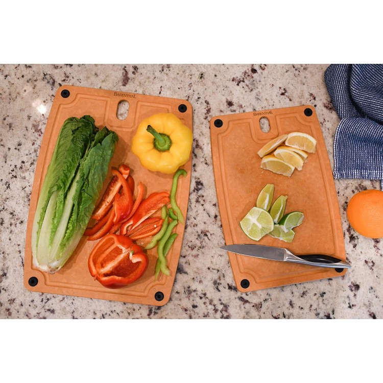 Cutting Boards for Kitchen Dishwasher Safe Eco-Friendly Composite Cutting Board Set of 2,Reversible Chopping Board with Handles & Juice Grooves, Medium & Large Cutting Board