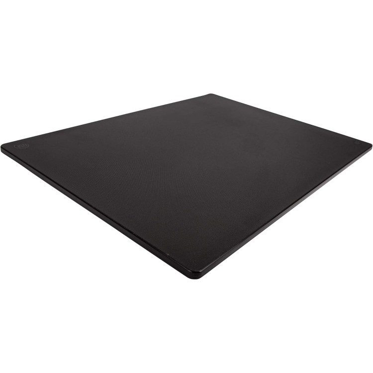 Professional Black Plastic Cutting Board, Extra Large 24x18 Inch, 1/2 Made for Restaurants, Dishwasher Safe