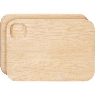 Caraway Cutting Board - Small (10 x 7”) - Double Sided Wood Cutting Board - Made From FSC-Certified Birch Wood - Food-Safe Mineral Oil & Wax Finish