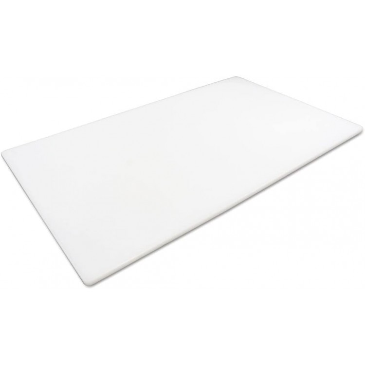 Thirteen Chefs Cutting Boards for Kitchen - 30 x 18 x 0.5 White Color Coded Plastic Cutting Board with Non Slip Surface - Dishwasher Safe Chopping Board