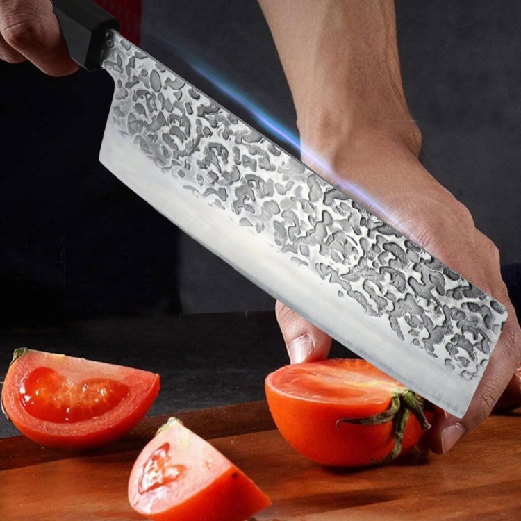 Japan Knife, Japanese Usuba & Nakiri Knives 7'', Japanese Vegetable Chef Knife 9CR18MOV Stainless Steel Vegetable Meat Cleaver Knife, Unique Gifts for Your Lover, Kitchen Gadgets with Premium Gift Box