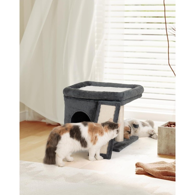 Cat Tree for Large Cat, Cat Tower with Large Perch for Adult Cats, 20 * 16.5 Inch Big Platform for Indoor with Super Cozy Soft Mat, Large Condo with Nature Sisal Post