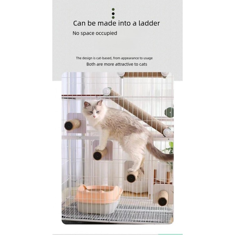 Cat cage cat Climbing Column cat Stairs cat Grab Board Jute cat Grab Column Multi-Layer cat Climbing Frame Climbing cat Toys, yellow