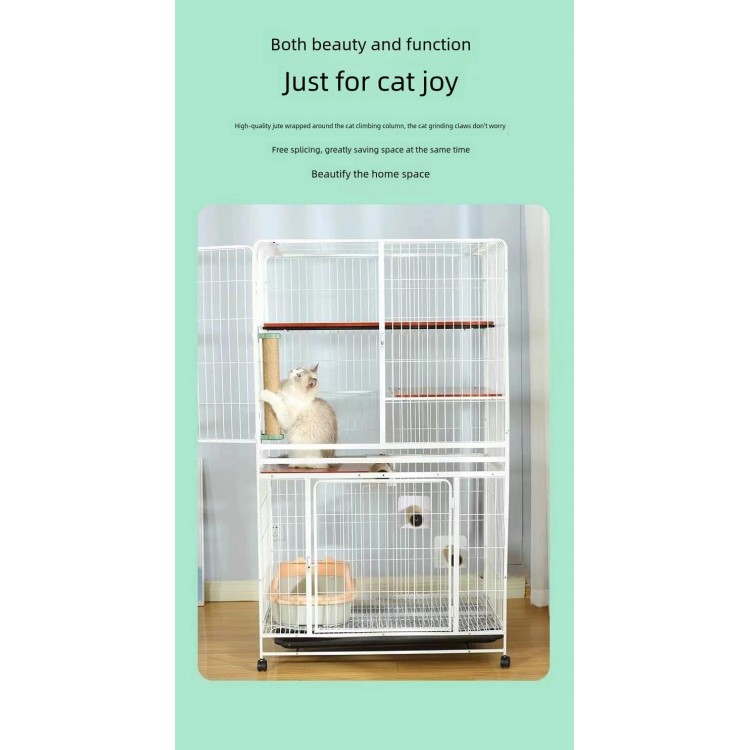 Cat cage cat Climbing Column cat Stairs cat Grab Board Jute cat Grab Column Multi-Layer cat Climbing Frame Climbing cat Toys, yellow