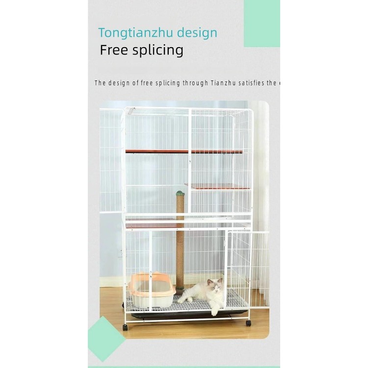 Cat cage cat Climbing Column cat Stairs cat Grab Board Jute cat Grab Column Multi-Layer cat Climbing Frame Climbing cat Toys, yellow