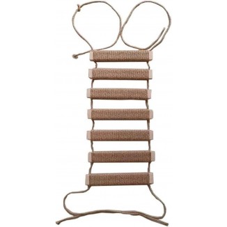 Cat Bridge 20in Cat Climbing Frame Outdoor Cat Tree Wall Climbing Bridge Climbing Rope Ladder for Cat Pets Climbing Frame