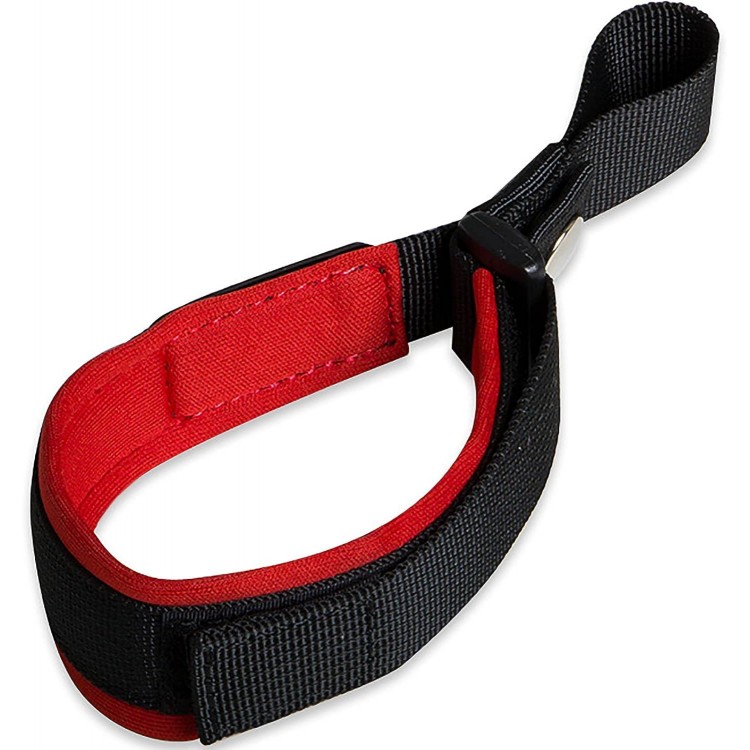 Dog Leash Wrist Strap for Retractable Dog Leash, Hands Free Adjustable Velcro Wrist Safety Strap for Leash, Red